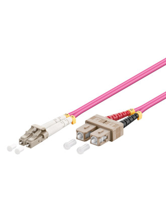 GOOBAY καλώδιο οπτικής ίνας LC-UPC σε SC-UPC 95945, Multimode OM4, 3m, βιολετί GOOBAY καλώδιο οπτικής ίνας LC-UPC σε SC-UPC 95945, Multimode OM4, 3m, βιολετί