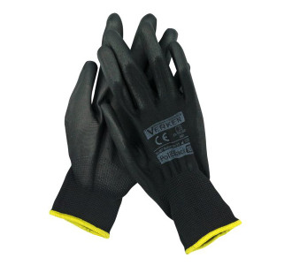 MOJE AUTO γάντια εργασίας 96-026, one size, μαύρο