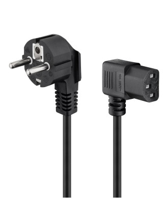 GOOBAY καλώδιο τροφοδοσίας 96032, γωνιακό, 1mm², 3m, μαύρο