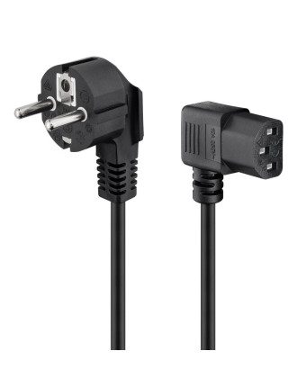 GOOBAY καλώδιο τροφοδοσίας 96042, γωνιακό, 0.75mm², 1.5m, μαύρο GOOBAY καλώδιο τροφοδοσίας 96042, γωνιακό, 0.75mm², 1.5m, μαύρο