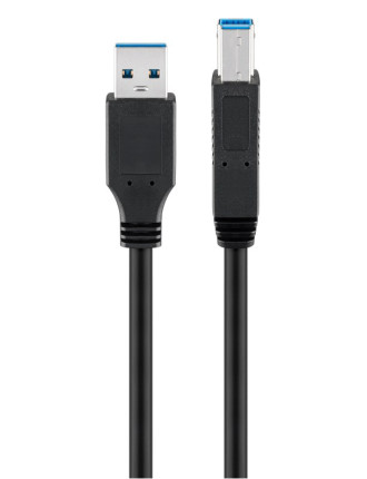 GOOBAY καλώδιο USB 3.0 SuperSpeed σε USB Type B 96119, 5m, μαύρο