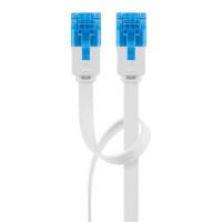GOOBAY καλώδιο δικτύου 96325, CAT 6A U/UTP, flat, 500MHz, Copper, 2m, λευκό GOOBAY καλώδιο δικτύου 96325, CAT 6A U/UTP, flat, 500MHz, Copper, 2m, λευκό