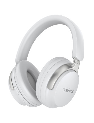 CELEBRAT headphones A40, ασύρματα & ενσύρματα, 40mm, 250mAh, λευκά