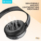 CELEBRAT headphones A41, ασύρματα & ενσύρματα, 40mm, 400mAh, ANC, μαύρα CELEBRAT headphones A41, ασύρματα & ενσύρματα, 40mm, 400mAh, ANC, μαύρα