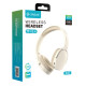 CELEBRAT headphones A45, ασύρματα & ενσύρματα, micro SD, 40mm, 250mAh, μπεζ CELEBRAT headphones A45, ασύρματα & ενσύρματα, micro SD, 40mm, 250mAh, μπεζ