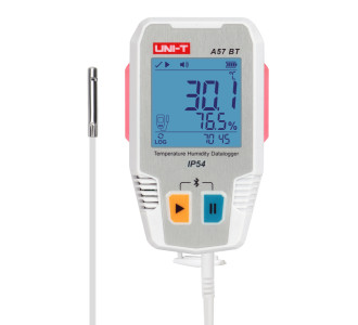 UNI-T ψηφιακό θερμόμετρο & υγρασιόμετρο A57 BT, -40~85 °C, Bluetooth, IP54