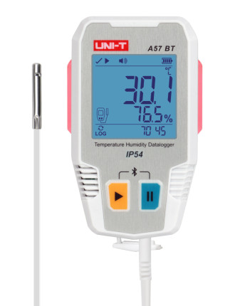 UNI-T ψηφιακό θερμόμετρο & υγρασιόμετρο A57 BT, -40~85 °C, Bluetooth, IP54