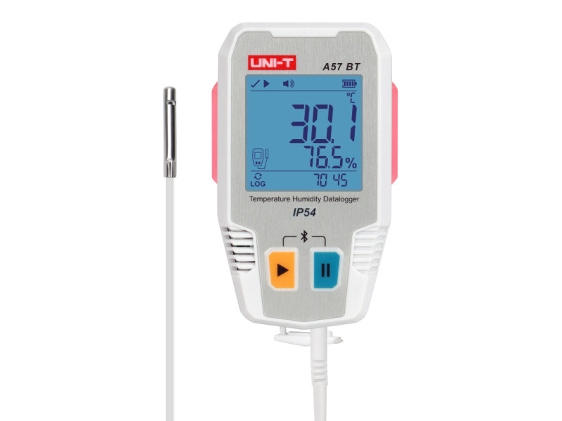 UNI-T ψηφιακό θερμόμετρο & υγρασιόμετρο A57 BT, -40~85 °C, Bluetooth, IP54
