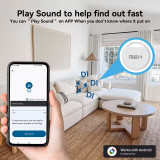 RSH smart tag iTag13 για Android συσκευές, Bluetooth tracker, λευκό