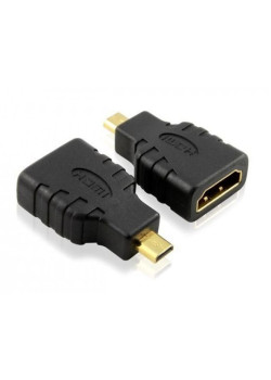 POWERTECH αντάπτορας HDMI θηλυκό σε HDMI Micro αρσενικό ADA-H002, μαύρος