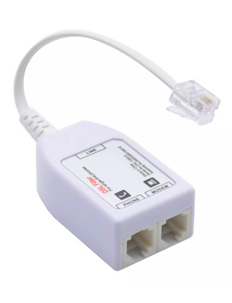 POWERTECH VDSL Splitter με φίλτρο ADSL-06, RJ11, λευκό