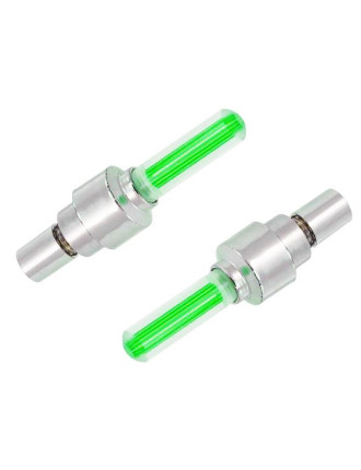 Καπάκι βαλβίδας ποδηλάτου AG304B, LED, 6.5cm, 2τμχ, πράσινο Καπάκι βαλβίδας ποδηλάτου AG304B, LED, 6.5cm, 2τμχ, πράσινο