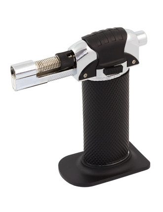 Φλόγιστρο υγραερίου AG306 με βάση, μεταλλικό, μαύρο