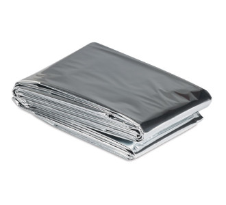 Θερμική κουβέρτα εκτάκτου ανάγκης AG404, 130 x 210cm, ασημί