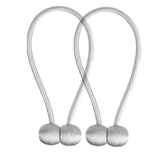 Μαγνητική δέστρα AG701 για κουρτίνες, 47cm, γκρι, 2τμχ