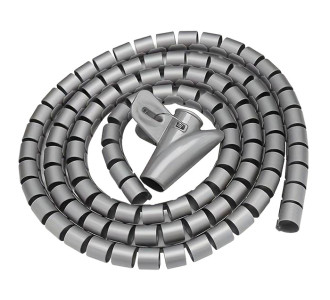 Δεματικό καλωδίων AG873B, πλαστικό, Φ20mm, 2m, γκρι