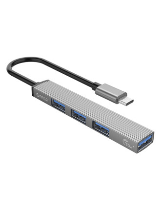 ORICO USB hub AH-13, 4x θυρών, USB 3.0, 5Gbps, USB-C σύνδεση, γκρι ORICO USB hub AH-13, 4x θυρών, USB 3.0, 5Gbps, USB-C σύνδεση, γκρι