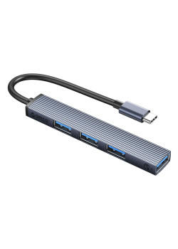 ORICO USB hub AHC2-4A, 4x θυρών, USB 3.0, 5Gbps, USB-C σύνδεση, γκρι