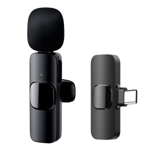APEXEL ασύρματο μικρόφωνο APL-MIC003, USB-C, 2.4GHz, μαύρο APEXEL ασύρματο μικρόφωνο APL-MIC003, USB-C, 2.4GHz, μαύρο