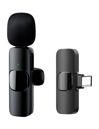 APEXEL ασύρματο μικρόφωνο APL-MIC003, USB-C, 2.4GHz, μαύρο APEXEL ασύρματο μικρόφωνο APL-MIC003, USB-C, 2.4GHz, μαύρο