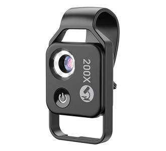 APEXEL φακός μικροσκόπιο APL-MS002 για smartphone κάμερα, 200x zoom, LED