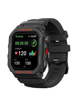 ZEBLAZE smartwatch Ares GPS, heart rate, 1.75" IPS, GPS, 3 ATM, μαύρο