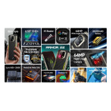 ULEFONE smartphone Armor 22, 6.58", 8/128GB, 6600mAh, IP68/IP69K, μαύρο