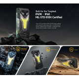 ULEFONE smartphone Armor 34 Pro με βιντεοπροβολέα, 6.95", 5G, 16/512GB, 25500mAh, IP68/IP69K/MIL-STD-810H, μαύρο