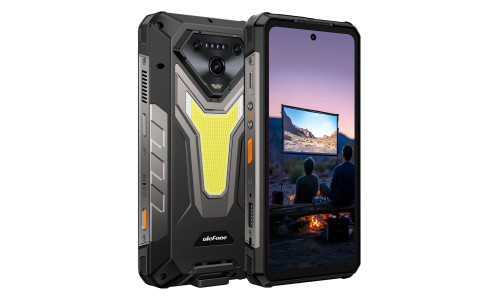 ULEFONE smartphone Armor 34 Pro με βιντεοπροβολέα, 6.95", 5G, 16/512GB, 25500mAh, IP68/IP69K/MIL-STD-810H, μαύρο