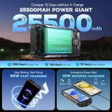 ULEFONE smartphone Armor 34 Pro με βιντεοπροβολέα, 6.95", 5G, 16/512GB, 25500mAh, IP68/IP69K/MIL-STD-810H, μαύρο