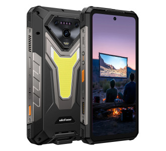 ULEFONE smartphone Armor 34 Pro Plus με βιντεοπροβολέα, 6.95", 5G, 16/512GB, 25500mAh, IP68/IP69K/MIL-STD-810H, μαύρο