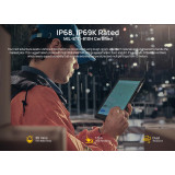 ULEFONE tablet Armor Pad Pro, 8", 8/256GB, 4G, 7650mAh, IP68/IP69K, μαύρο