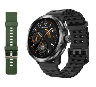 ULEFONE smartwatch Armor Watch Pro, 2x λουράκια, heart rate, 1.50" AMOLED, GPS, 5 ΑΤΜ/IP68/IP69K/MIL-STD-810H, μαύρο ULEFONE smartwatch Armor Watch Pro, 2x λουράκια, heart rate, 1.50" AMOLED, GPS, 5 ΑΤΜ/IP68/IP69K/MIL-STD-810H, μαύρο