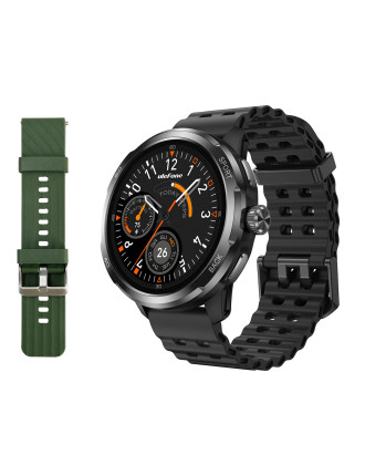 ULEFONE smartwatch Armor Watch Pro, 2x λουράκια, heart rate, 1.50" AMOLED, GPS, 5 ΑΤΜ/IP68/IP69K/MIL-STD-810H, μαύρο