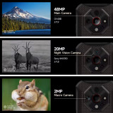 ULEFONE smartphone Armor X16, 6.56", 6/128GB, 10360mAh, IP68/IP69K/MIL-STD-810H, μαύρο