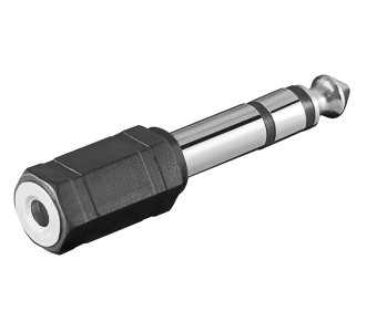 CABLETIME αντάπτορας ήχου 6.35mm σε 3.5mm AV-RA19N, μαύρος, 10τμχ