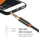 CABLETIME καλώδιο προέκτασης ήχου 3.5mm CT-AV311-P11FG, gold plated, 0.5m, μαύρο