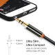CABLETIME καλώδιο ήχου 3.5mm CT-AV311-P11G, gold plated, 0.5m, μαύρο