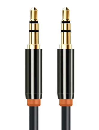 CABLETIME καλώδιο ήχου 3.5mm CT-AV311-P11G, gold plated, 0.5m, μαύρο