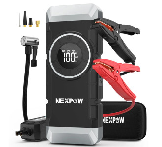 NEXPOW εκκινητής μπαταρίας & συμπιεστής αέρος NP2, 12V/3000A, 150PSI, 12000mAh