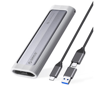 ORICO θήκη για M.2 NVME/NGFF SSD AXM2S-G2, 10Gbps, tool free, γκρι