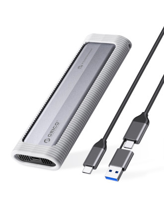 ORICO θήκη για M.2 NVME/NGFF SSD AXM2S-G2, 10Gbps, tool free, γκρι