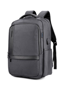 ARCTIC HUNTER τσάντα πλάτης B00120C-GY με θήκη laptop 15.6", γκρι