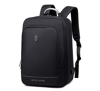 ARCTIC HUNTER τσάντα πλάτης B00227L με θήκη laptop 17", 41L, USB, μαύρη