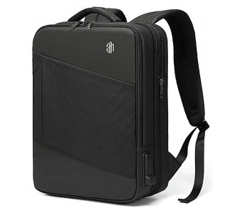 ARCTIC HUNTER τσάντα πλάτης B00345 με θήκη laptop 15.6", USB, 19-32L, μαύρη