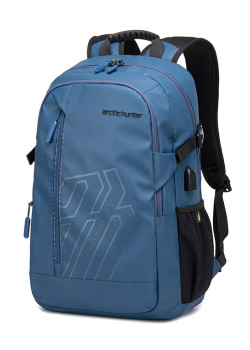 ARCTIC HUNTER τσάντα πλάτης B00387 με θήκη laptop 15.6", 26L, USB, μπλε