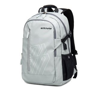 ARCTIC HUNTER τσάντα πλάτης B00387 με θήκη laptop 15.6", 26L, USB, γκρι