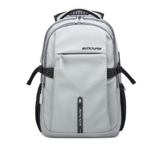ARCTIC HUNTER τσάντα πλάτης B00388 με θήκη laptop 15.6", USB, 27L, γκρι