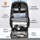 ARCTIC HUNTER τσάντα πλάτης B00461 με θήκη laptop 15.6", 25L, μαύρη ARCTIC HUNTER τσάντα πλάτης B00461 με θήκη laptop 15.6", 25L, μαύρη