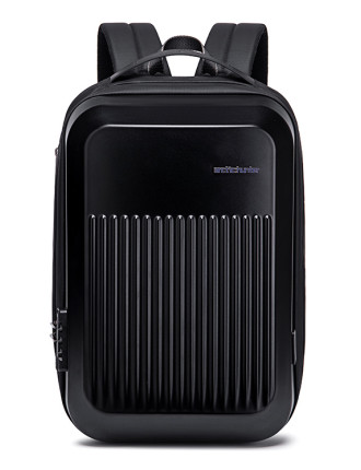 ARCTIC HUNTER τσάντα πλάτης B00487 με θήκη laptop 15.6", λουκέτο TSA, 22L, μαύρη